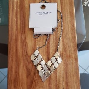American Eagle Outfitters Jewelry - American Eagle Two tone Long Chevron Necklace American Eagle Outfitters Jewelry - American Eagle Two tone Long Chevron Necklace